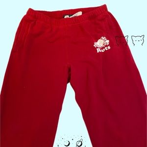 ROOTS CANADA sweatpants (RED). High quality!